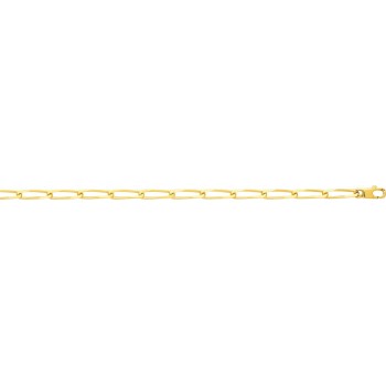 Bracelet CHEVAL  or jaune 750 /°° mailles cheval largeur 4 mm