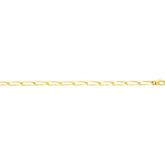 Bracelet CHEVAL  or jaune 750 /°° mailles cheval largeur 4 mm