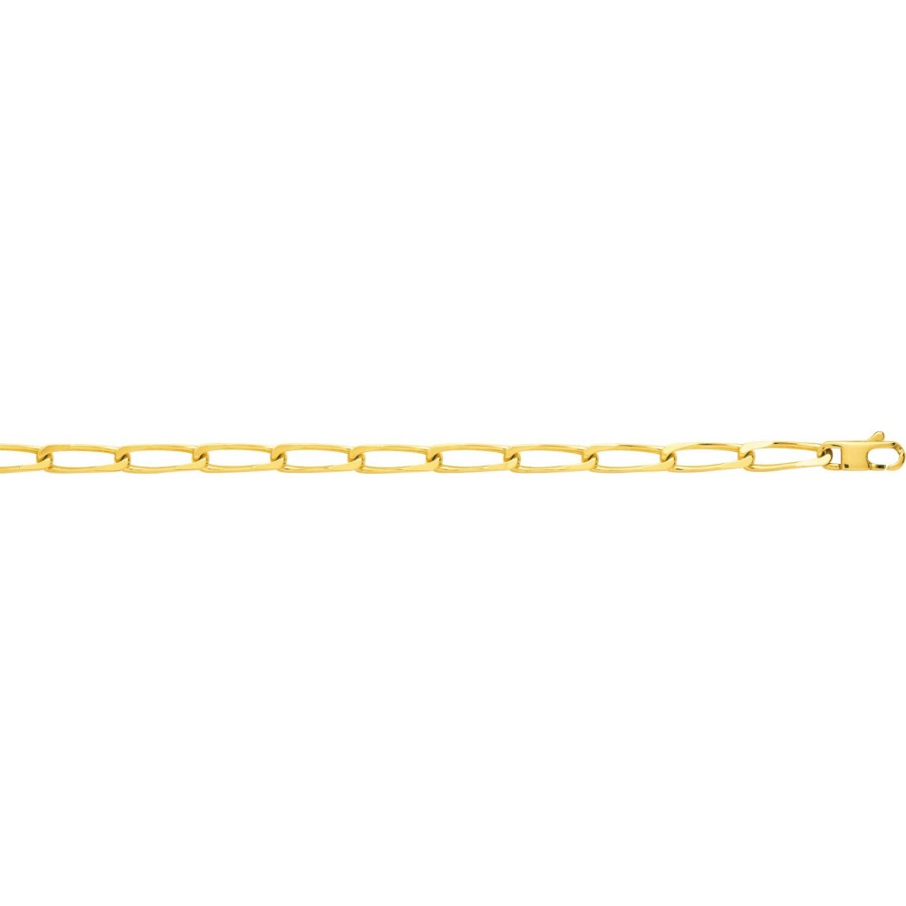 Bracelet CHEVAL  or jaune 750 /°° mailles cheval largeur 5 mm