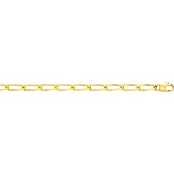 Bracelet CHEVAL  or jaune 750 /°° mailles cheval largeur 6 mm