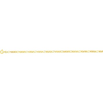 Bracelet MIKE or jaune 750 /°° mailles alternées