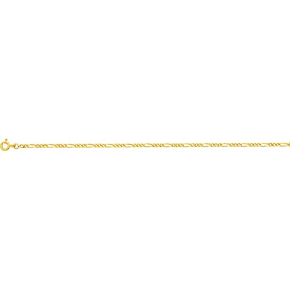 Bracelet MIKE  or jaune 750 /°° mailles alternées 1+3 largeur 2 mm