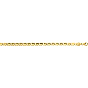 Bracelet ANOUK or jaune 750 /°° mailles bâton alterné largeur 5 mm