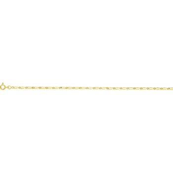 Bracelet or jaune 750 /°° mailles alternées 1+1 largeur 2 mm