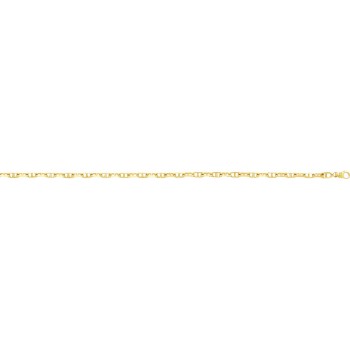 Bracelet ARIA or jaune 750 /°° mailles forçat barette largeur 4 mm