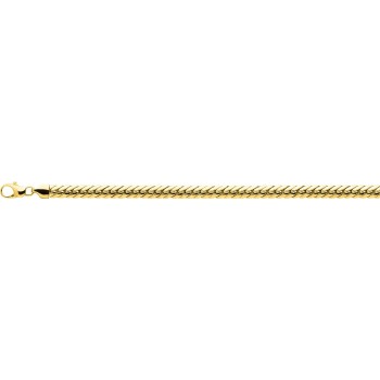 Bracelet FLORA or jaune 750 /°° mailles anglaises largeur 5 mm