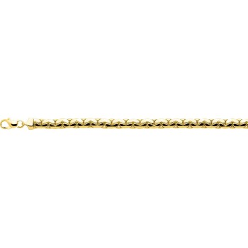 Bracelet ISOLA or jaune 750 /°° mailles haricot largeur 6 mm