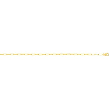 Bracelet JERRY or jaune 750 /°° mailles forçat long largeur 2,6 mm
