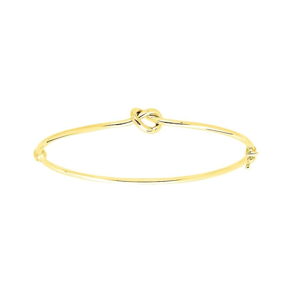 Bracelet NOEUD  jonc motif noeud or jaune 750 /°°