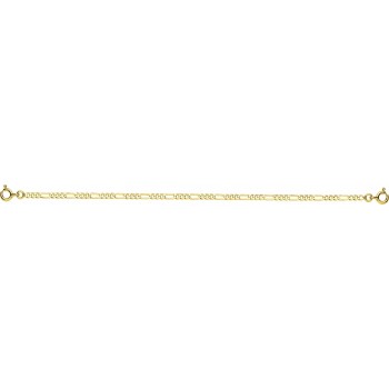 Bracelet ELVIS or jaune 750 /°° mailles alternées 1+3  largeur 2,5 mm