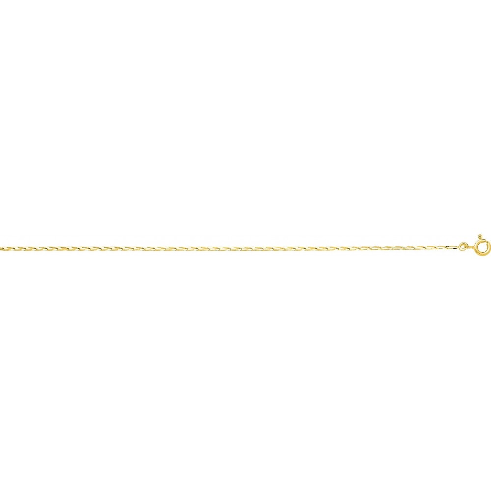 Bracelet CHEVAL or jaune 750 /°° mailles cheval largeur 1.4 mm