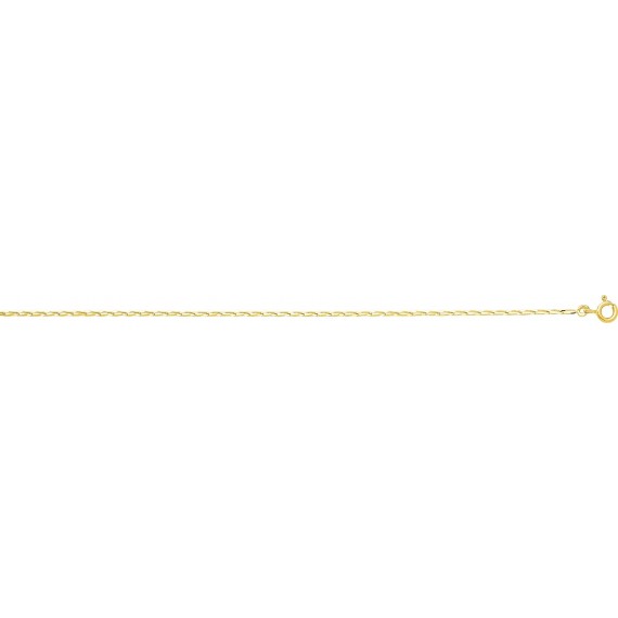 Bracelet CHEVAL or jaune 750 /°° mailles cheval largeur 1.4 mm