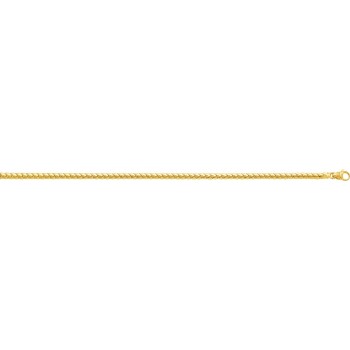 Bracelet or jaune 750 /°° mailles anglaise largeur 3 mm