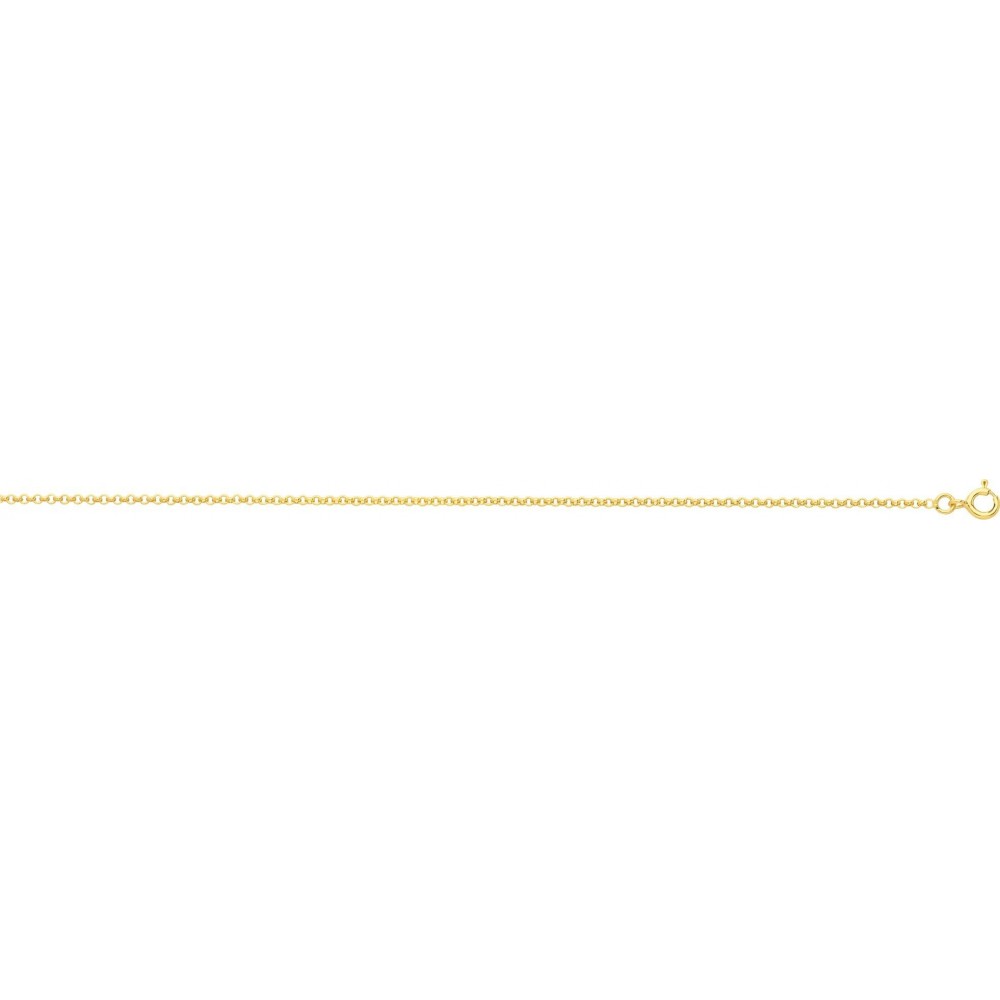 Bracelet ALESSIA  or jaune 750 /°° mailles jaseron rondes largeur 1,8 mm