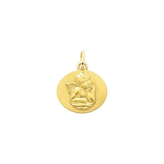 Médaille ALAIN Ange or jaune 750 /°° dimensions 16 mm x 15 mm