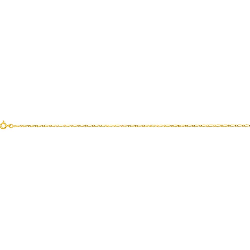 Bracelet PERSE or jaune 750 /°° mailles alternées 1+1 largeur 1,7 mm