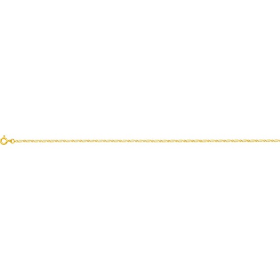 Bracelet PERSE or jaune 750 /°° mailles alternées 1+1 largeur 1,7 mm