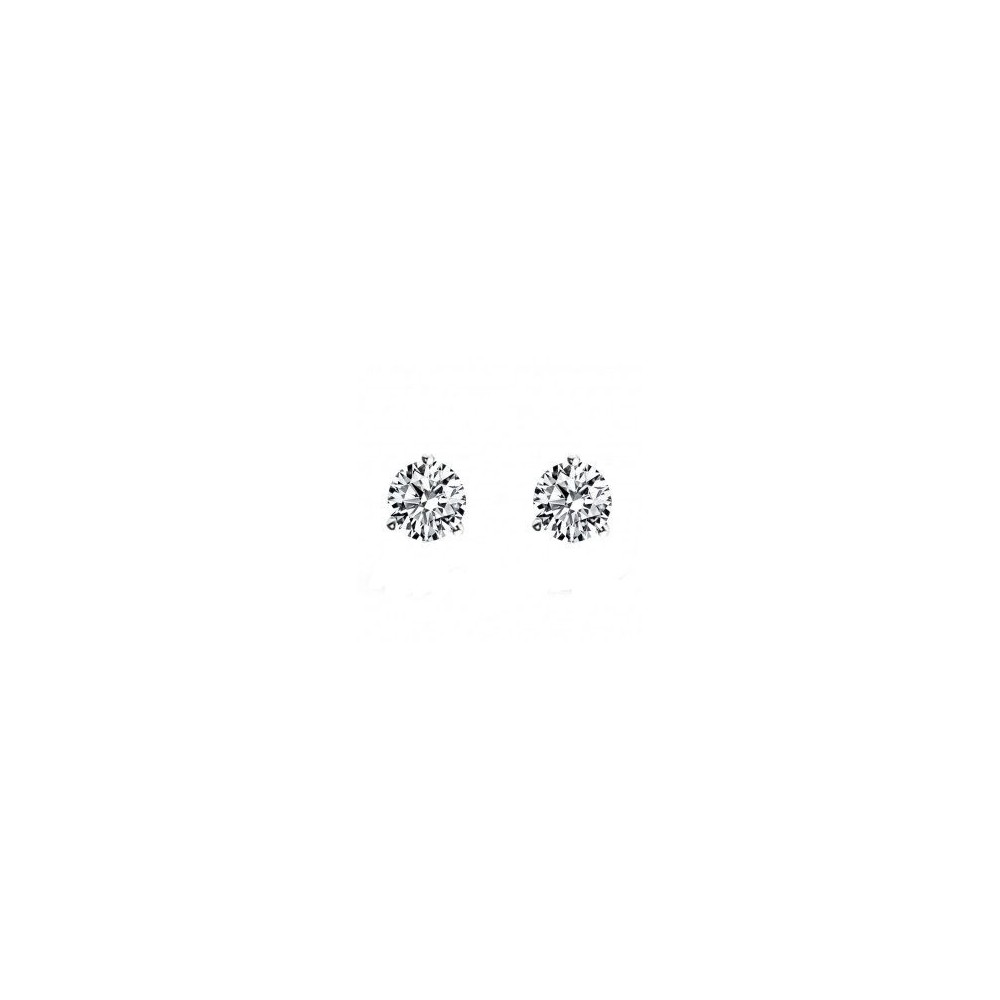 Boucles d'oreilles CELESTE or blanc 750/°° diamants 0.80 carat