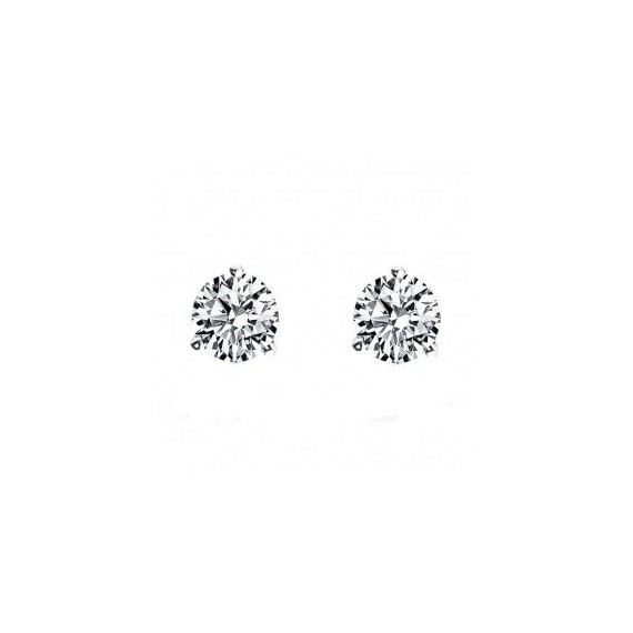 Boucles d'oreilles CELESTE or blanc 750/°° diamants 0.80 carat