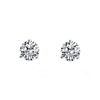 Boucles d'oreilles CELESTE or blanc 750/°° diamants 0.50 carat