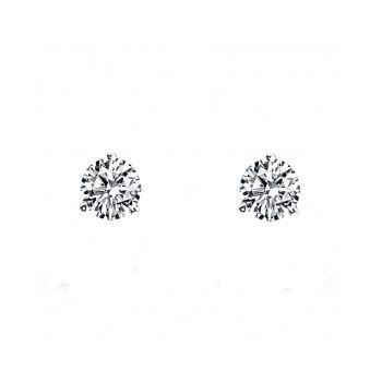 Boucles d'oreilles CELESTE or blanc 750/°° diamants 0.30 carat