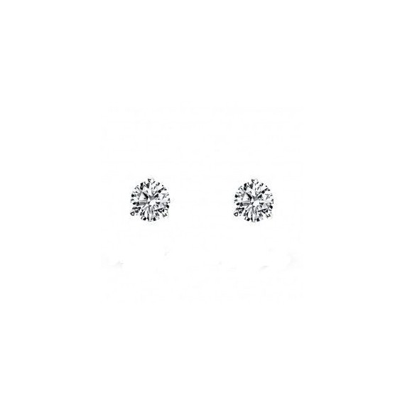 Boucles d'oreilles CELESTE or blanc 750/°° diamants 0.30 carat