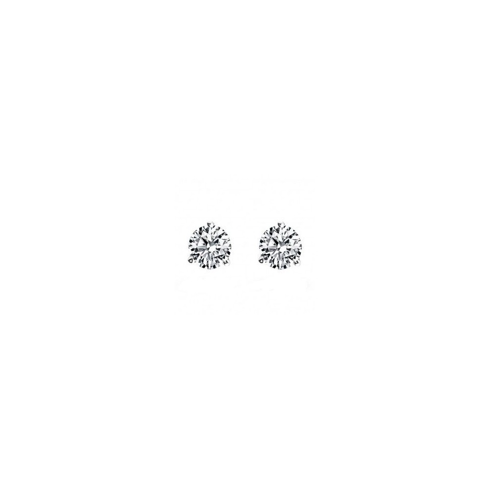 Boucles d'oreilles CELESTE or blanc  750/°° diamants 1 carat
