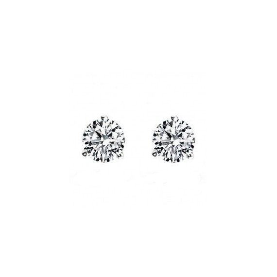 Boucles d'oreilles CELESTE or blanc  750/°° diamants 1 carat