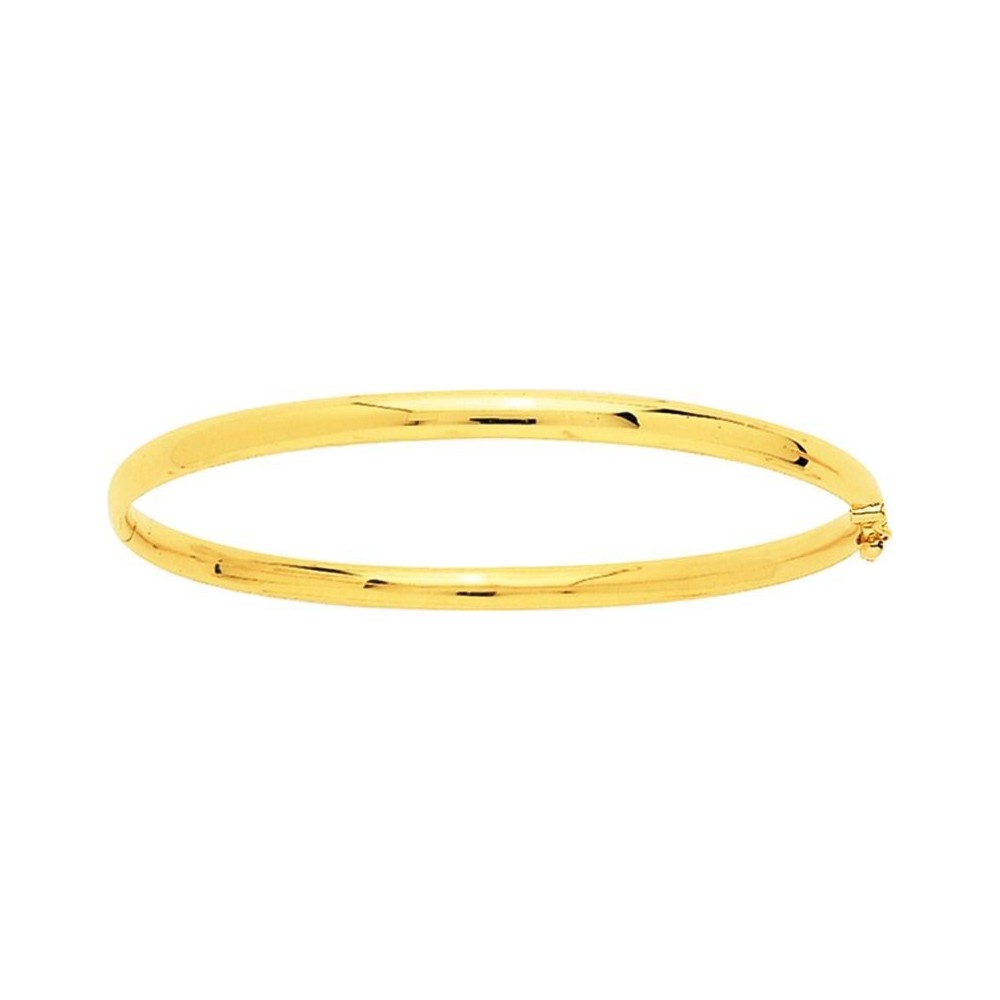 Bracelet LUCIA  or jaune 750 /°° jonc ouvrant largeur 3,5  mm