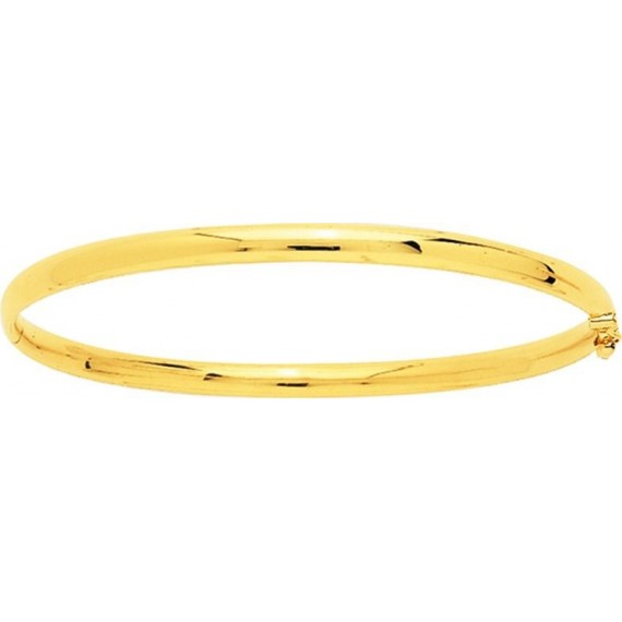 Bracelet LUCIA  or jaune 750 /°° jonc ouvrant largeur 3,5  mm