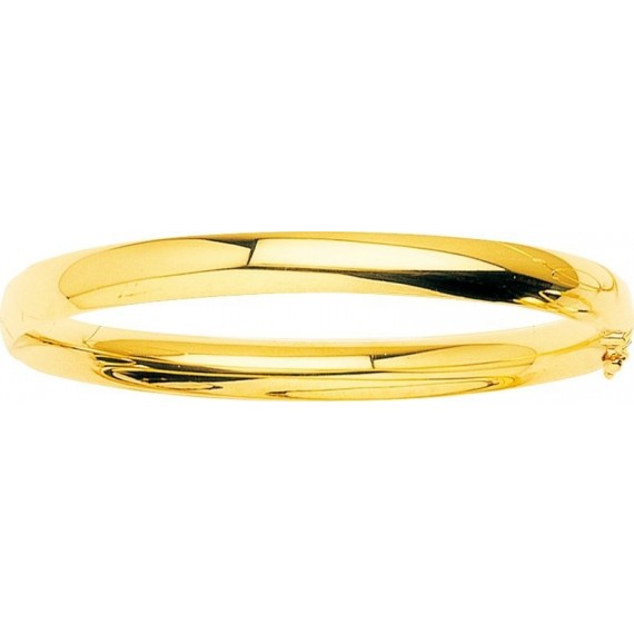 Bracelet LUCIA   or jaune 750 /°° jonc ouvrant largeur 7 mm