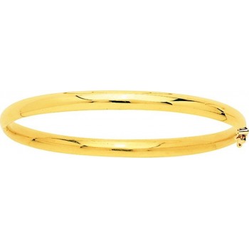 Bracelet LUCIA   or jaune 750 /°° jonc ouvrant largeur 4 mm