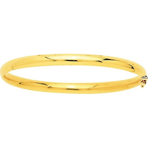 Bracelet LUCIA   or jaune 750 /°° jonc ouvrant largeur 4 mm