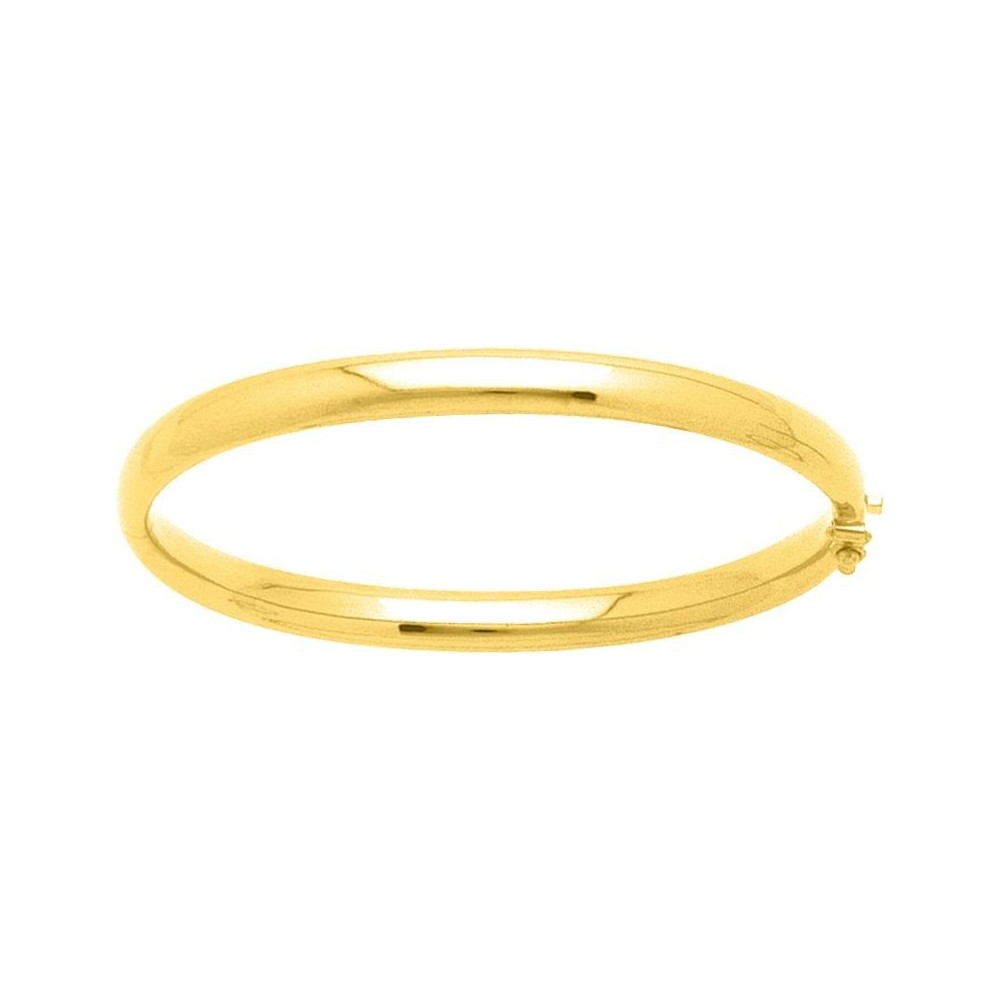 Bracelet GAILLARD or jaune 750 /°° jonc ouvrant largeur 6 mm