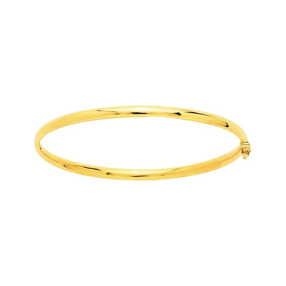 Bracelet LUCIA or jaune 750 /°° jonc ouvrant largeur 3 mm