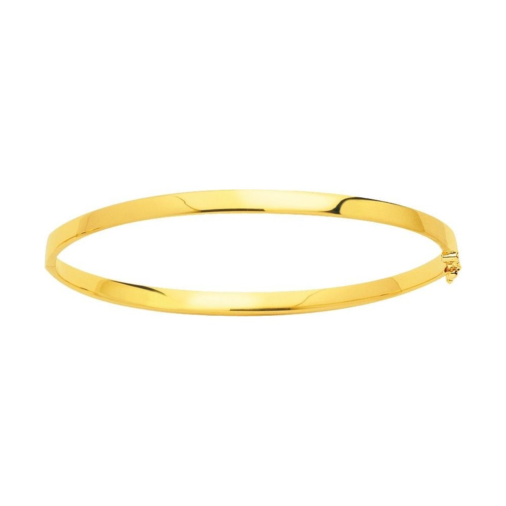 Bracelet RUBAN or jaune 750 /  °° ouvrant largeur 4 mm