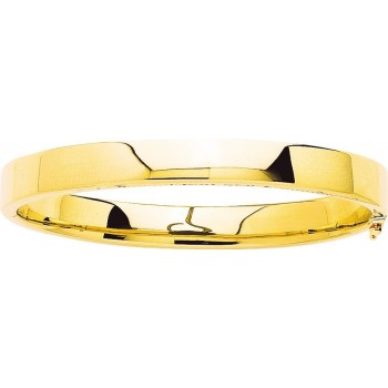 Bracelet RUBAN or jaune 750 /°° largeur 7 mm