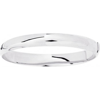 Bracelet ALLEGRIA or blanc 750 /°° jonc lisse largeur 9 mm