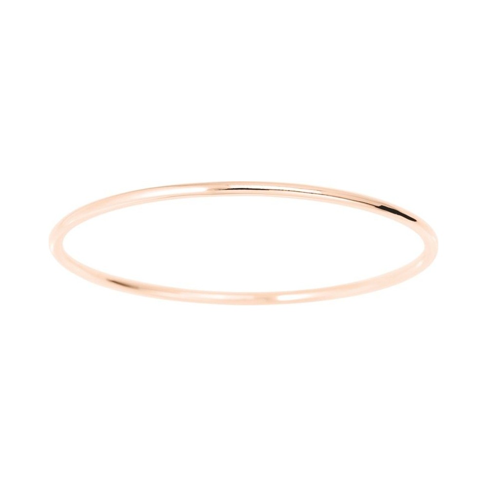 Bracelet ALERIA   jonc massif fil rond or rose 750 /°° largeur 2.25 mm