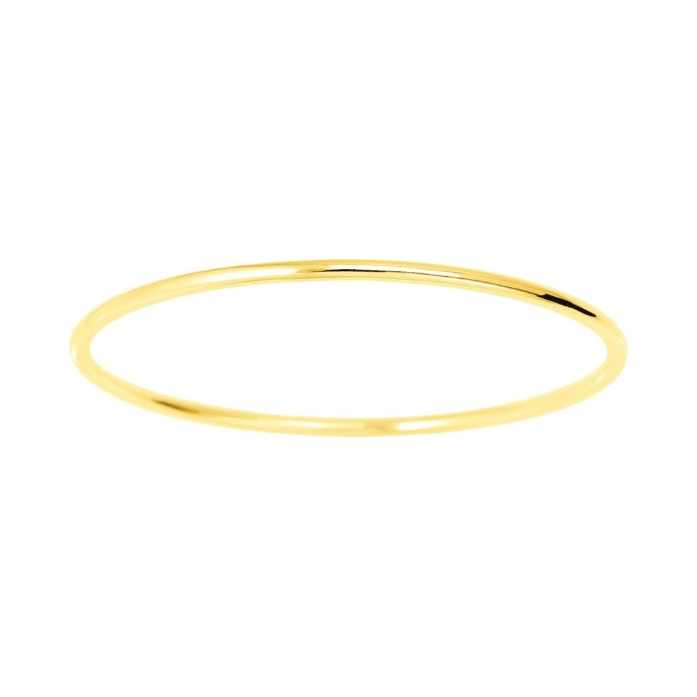 Bracelet ALERIA   jonc massif fil rond or jaune 750 /°° largeur 2.25 mm
