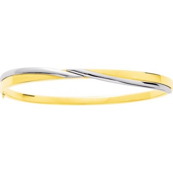 Bracelet MARIE or jaune or blanc 750/°° largeur 3 mm