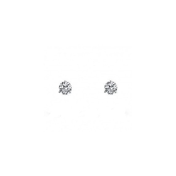 Boucles d'oreilles CELESTE or blanc 750/°° diamants 0.15 carat
