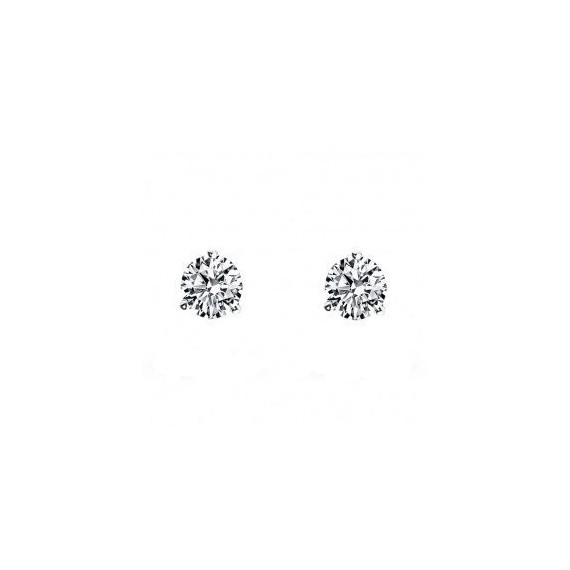 Boucles d'oreilles CELESTE or blanc 750/°° diamants 0.40 carat