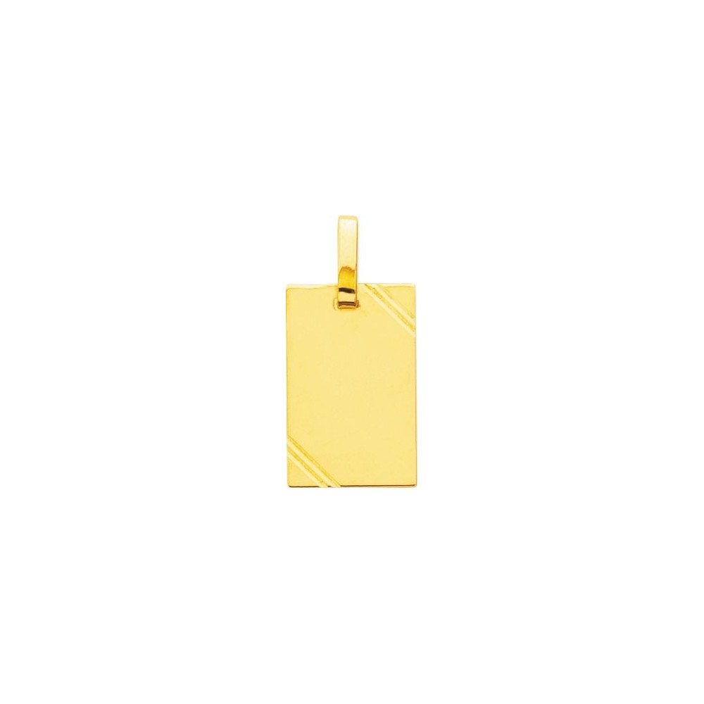 Pendentif ACHILLE or jaune 750 /°° dimensions 32 mm x 16 mm