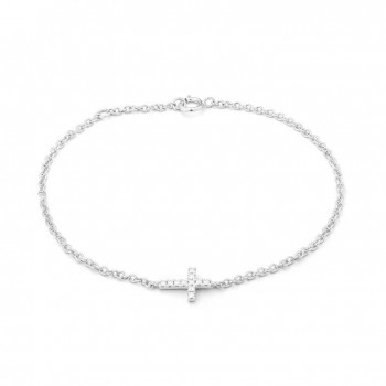 Bracelet NEMESIS  or blanc 750 /°° diamants 0.10 carat