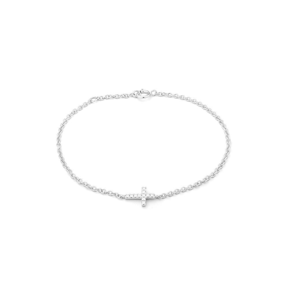 Bracelet NEMESIS  or blanc 750 /°° diamants 0.10 carat