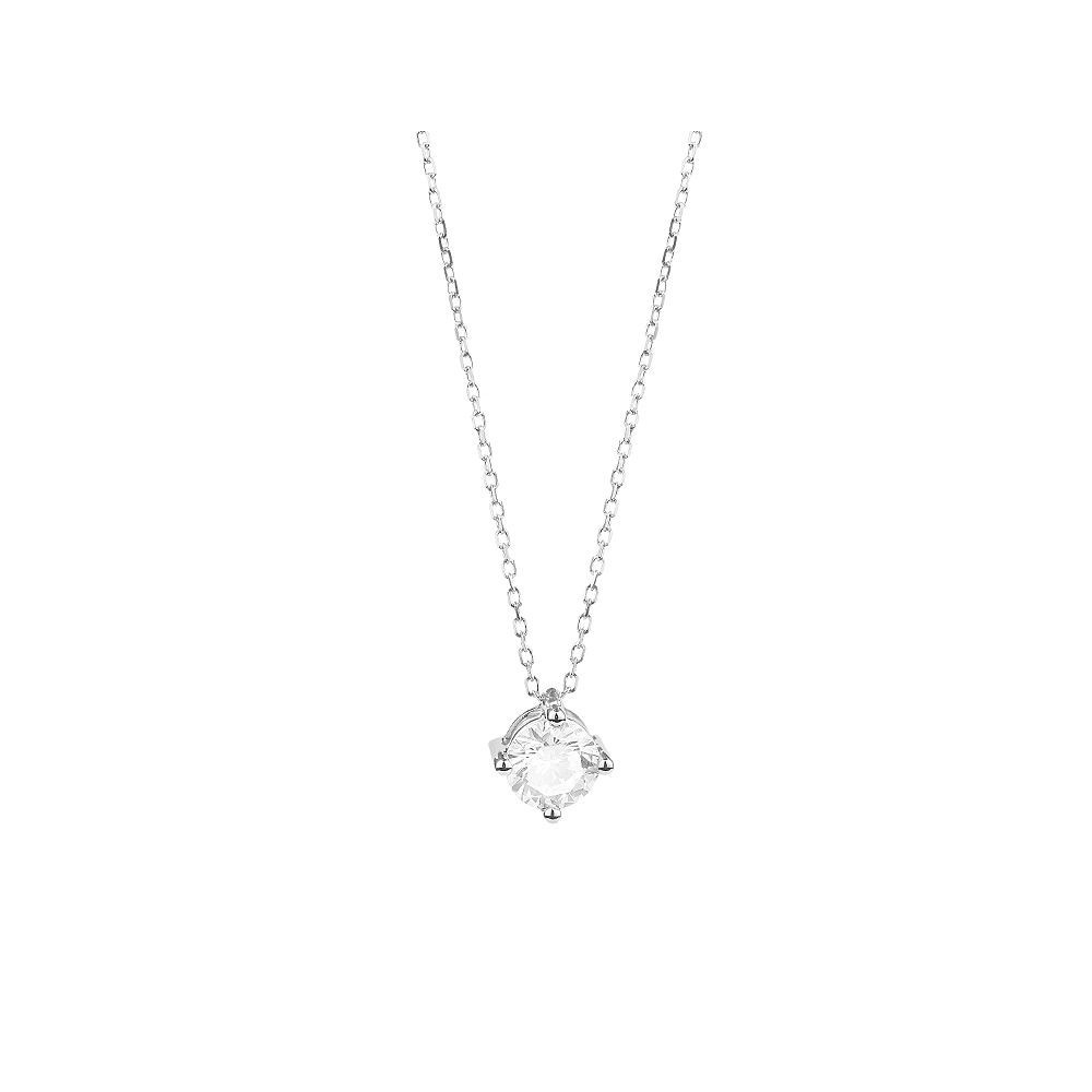 Collier ECLAT or blanc 750 /°° diamant 0.70 carat