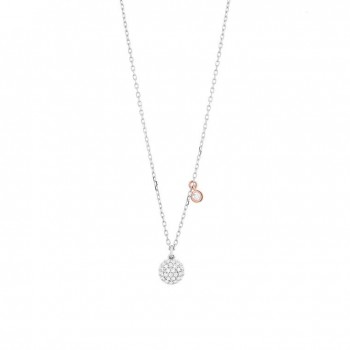 Collier ALEWA or blanc or rose diamants 0,16 carat