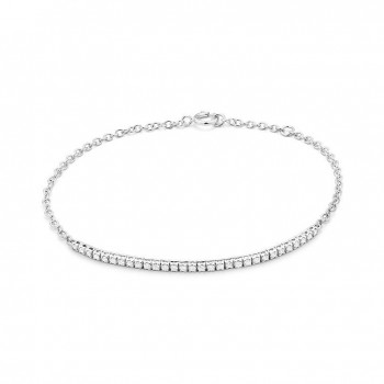 Bracelet ORNE or blanc 750 /°° diamants 0,30 carat
