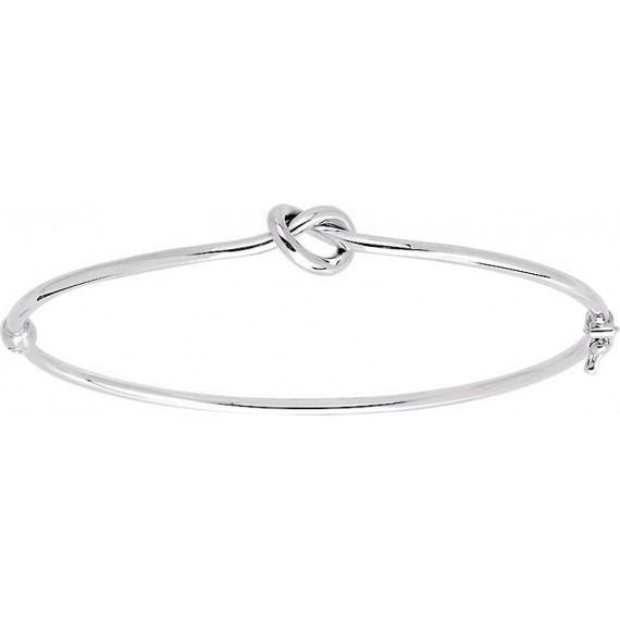 Bracelet NOEUD  jonc motif noeud or blanc 750 /°°